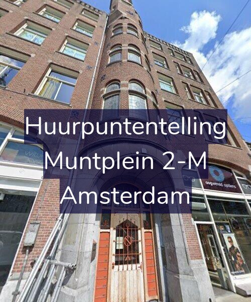 Foto gevel Huurpuntentelling voor Muntplein 2-M, Amsterdam