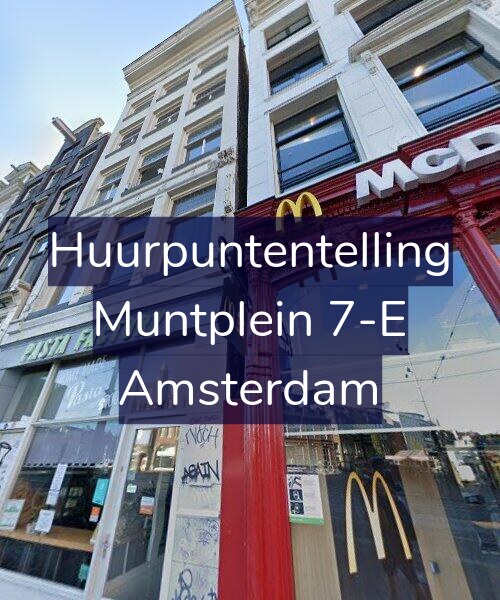 Foto gevel Huurpuntentelling voor Muntplein 7-E, Amsterdam