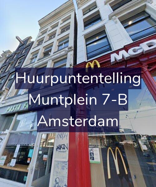 Foto gevel Huurpuntentelling voor Muntplein 7-B, Amsterdam