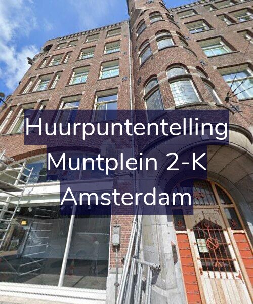 Foto gevel Huurpuntentelling voor Muntplein 2-K, Amsterdam