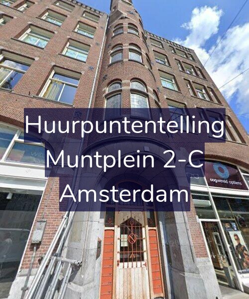 Foto gevel Huurpuntentelling voor Muntplein 2-C, Amsterdam