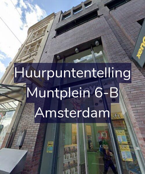 Foto gevel Huurpuntentelling voor Muntplein 6-B, Amsterdam