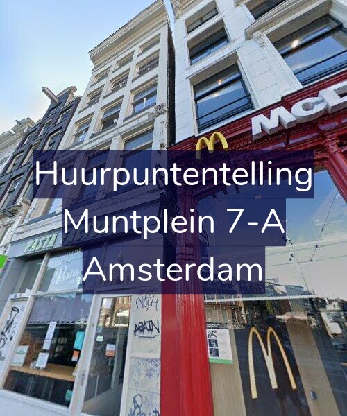 Foto gevel Huurpuntentelling voor Muntplein 7-A, Amsterdam