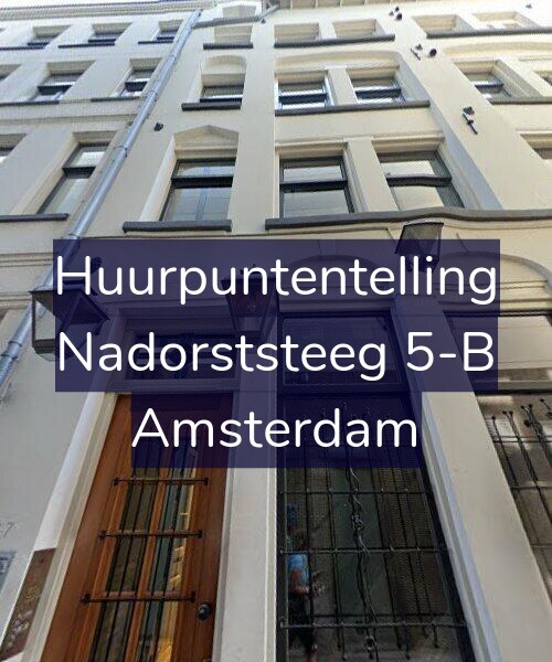 Foto gevel Huurpuntentelling voor Nadorststeeg 5-B, Amsterdam