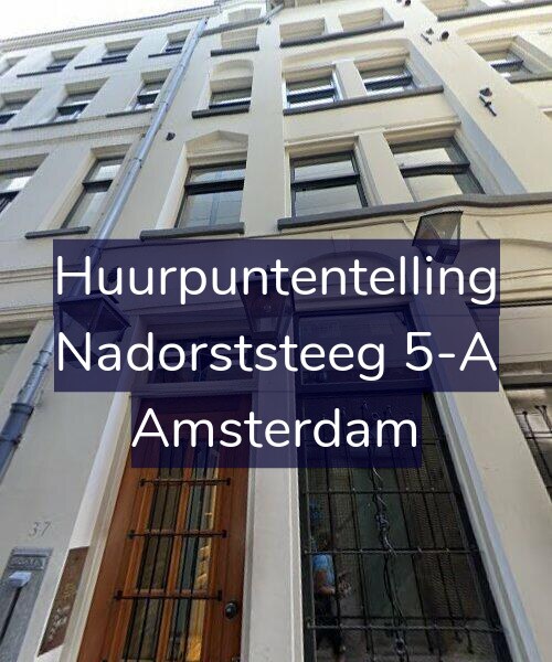 Foto gevel Huurpuntentelling voor Nadorststeeg 5-A, Amsterdam