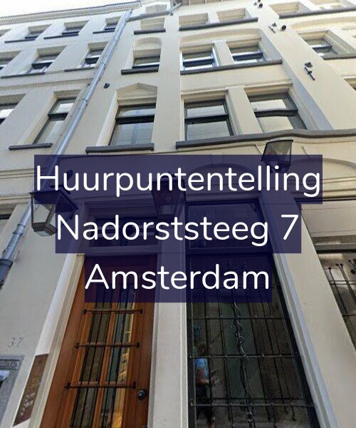 Foto gevel Huurpuntentelling voor Nadorststeeg 7, Amsterdam