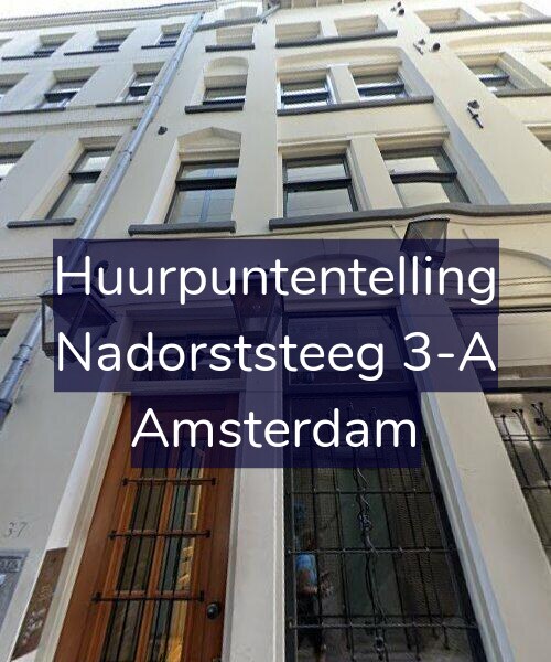 Foto gevel Huurpuntentelling voor Nadorststeeg 3-A, Amsterdam