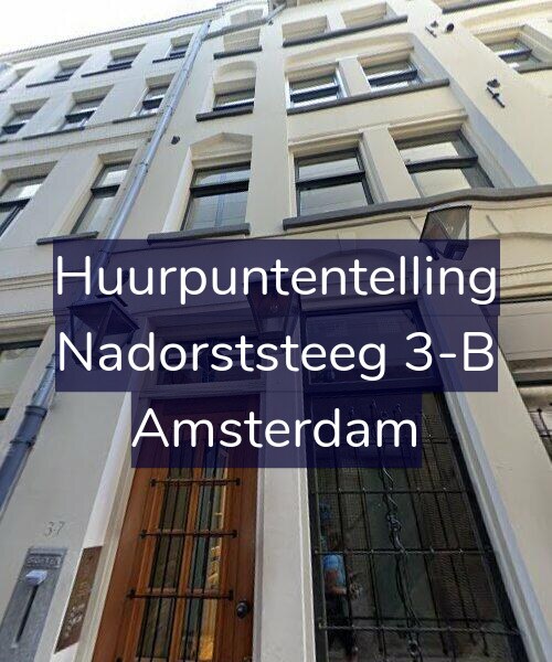 Foto gevel Huurpuntentelling voor Nadorststeeg 3-B, Amsterdam