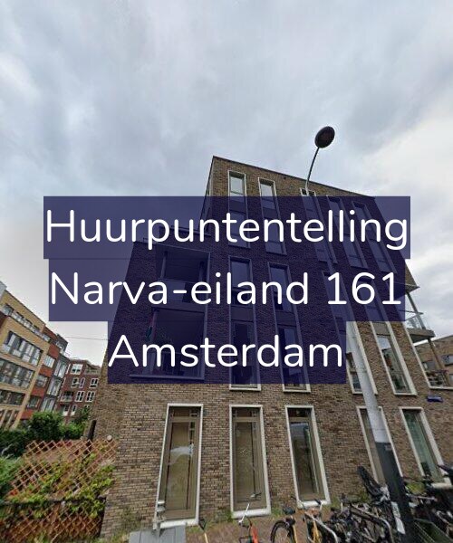 Foto gevel Huurpuntentelling voor Narva-eiland 161, Amsterdam