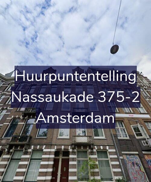 Foto gevel Huurpuntentelling voor Nassaukade 375-2, Amsterdam