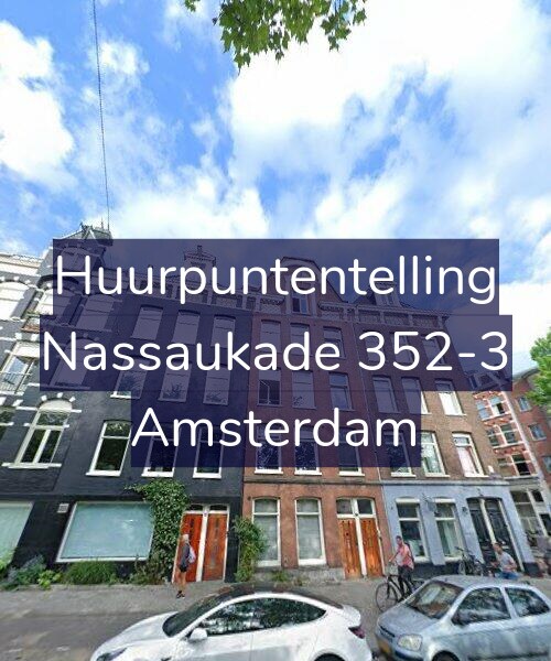 Foto gevel Huurpuntentelling voor Nassaukade 352-3, Amsterdam