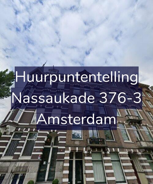 Foto gevel Huurpuntentelling voor Nassaukade 376-3, Amsterdam