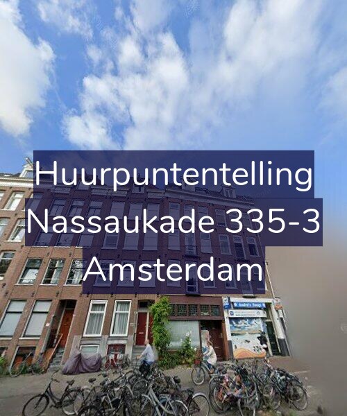 Foto gevel Huurpuntentelling voor Nassaukade 335-3, Amsterdam
