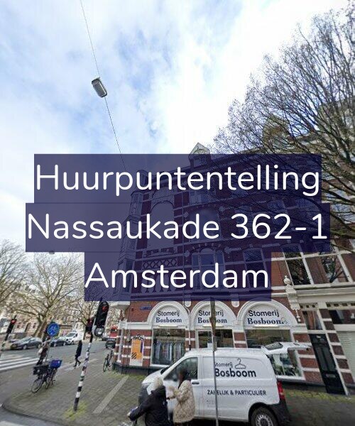 Foto gevel Huurpuntentelling voor Nassaukade 362-1, Amsterdam