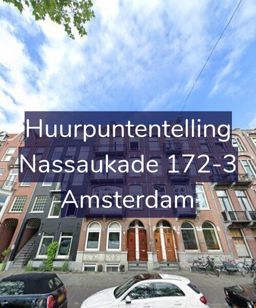 Foto gevel Huurpuntentelling voor Nassaukade 172-3, Amsterdam
