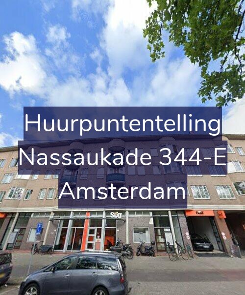 Foto gevel Huurpuntentelling voor Nassaukade 344-E, Amsterdam