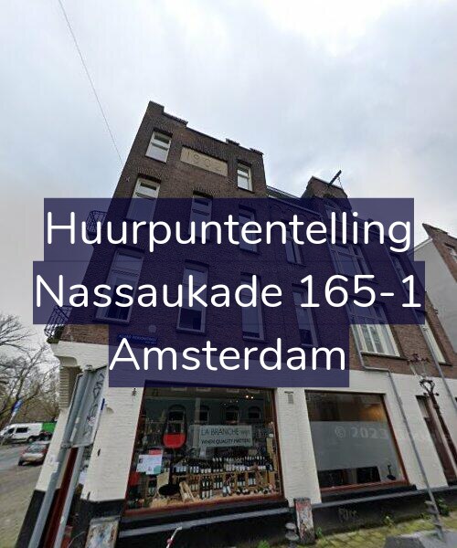Foto gevel Huurpuntentelling voor Nassaukade 165-1, Amsterdam