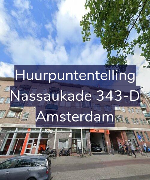 Foto gevel Huurpuntentelling voor Nassaukade 343-D, Amsterdam