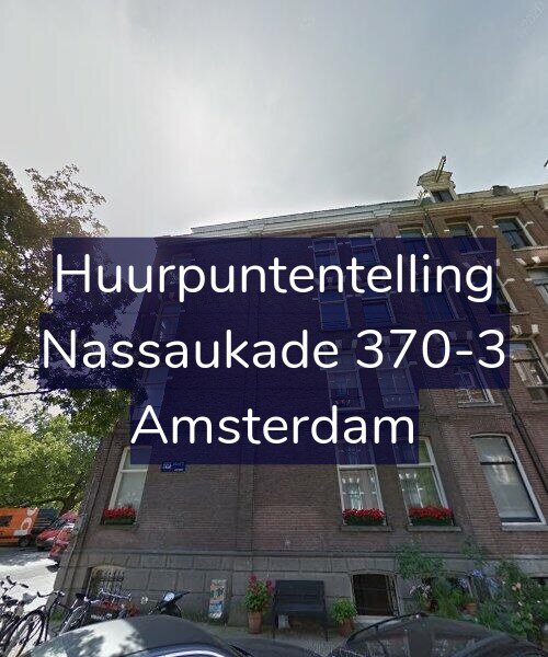 Foto gevel Huurpuntentelling voor Nassaukade 370-3, Amsterdam