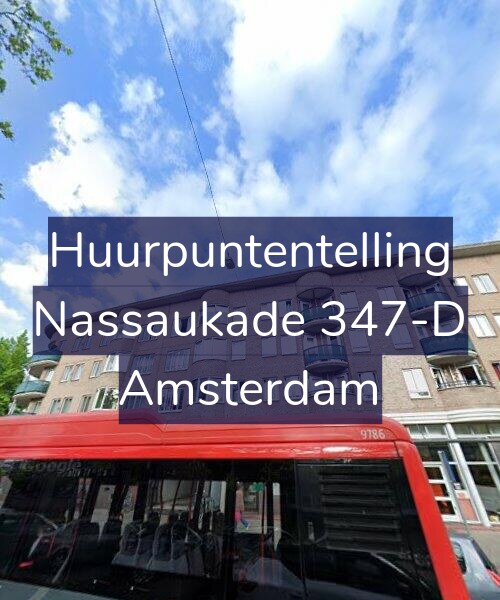 Foto gevel Huurpuntentelling voor Nassaukade 347-D, Amsterdam