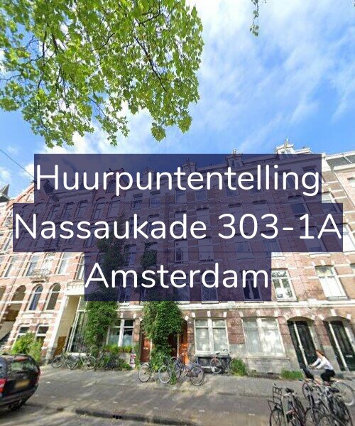 Foto gevel Huurpuntentelling voor Nassaukade 303-1A, Amsterdam