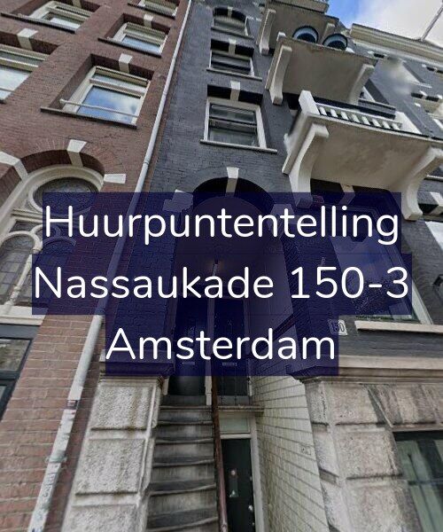 Foto gevel Huurpuntentelling voor Nassaukade 150-3, Amsterdam