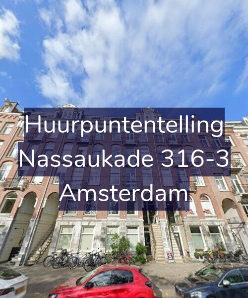 Foto gevel Huurpuntentelling voor Nassaukade 316-3, Amsterdam