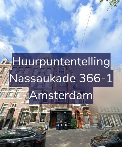 Foto gevel Huurpuntentelling voor Nassaukade 366-1, Amsterdam