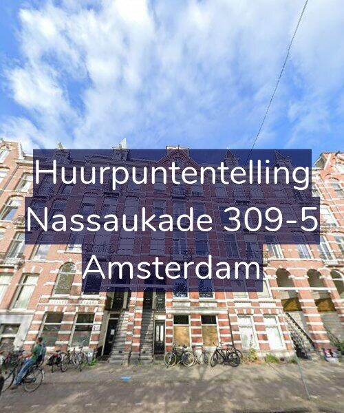 Foto gevel Huurpuntentelling voor Nassaukade 309-5, Amsterdam