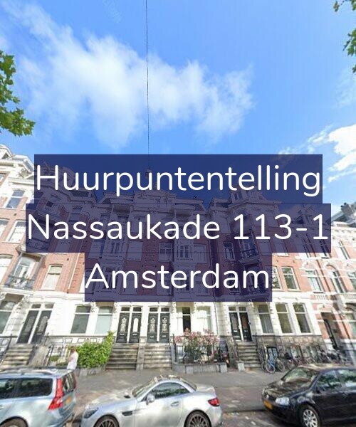 Foto gevel Huurpuntentelling voor Nassaukade 113-1, Amsterdam