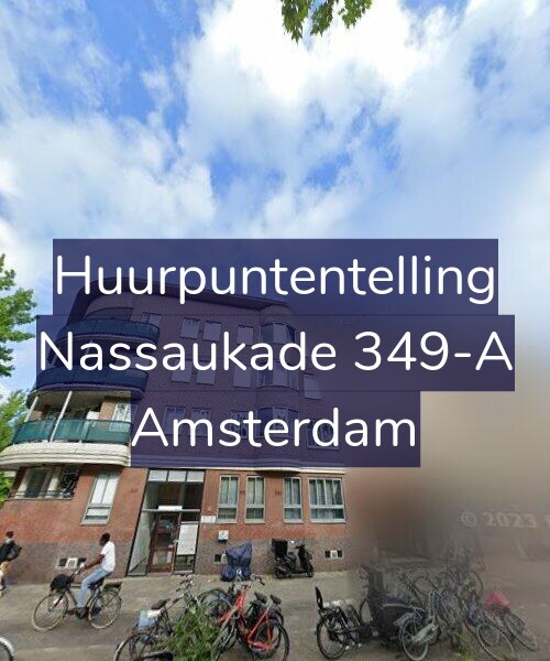 Foto gevel Huurpuntentelling voor Nassaukade 349-A, Amsterdam