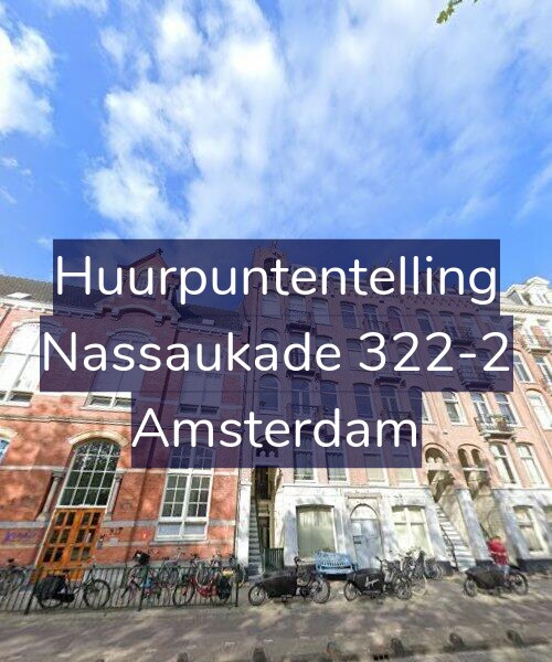 Foto gevel Huurpuntentelling voor Nassaukade 322-2, Amsterdam
