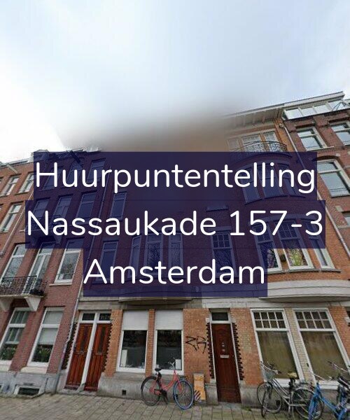 Foto gevel Huurpuntentelling voor Nassaukade 157-3, Amsterdam
