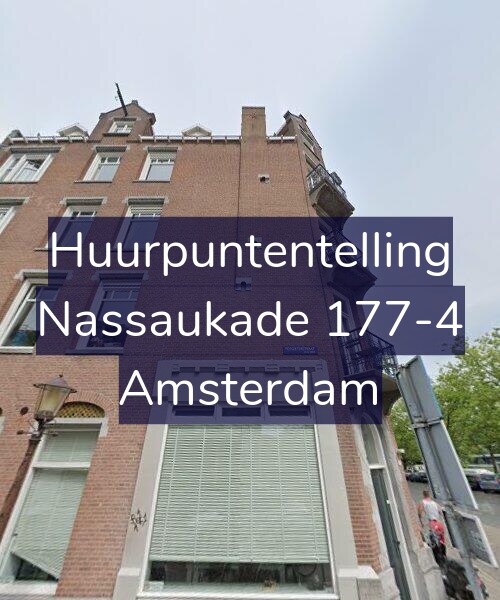 Foto gevel Huurpuntentelling voor Nassaukade 177-4, Amsterdam