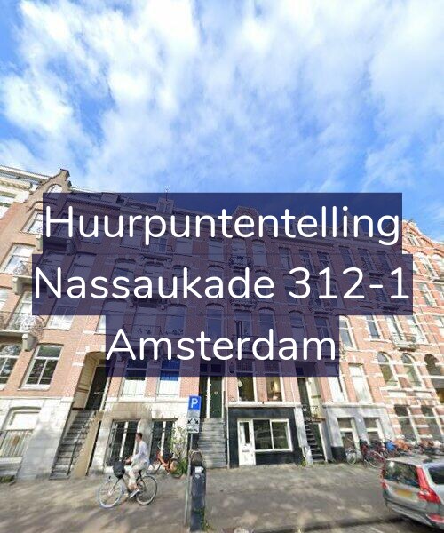 Foto gevel Huurpuntentelling voor Nassaukade 312-1, Amsterdam