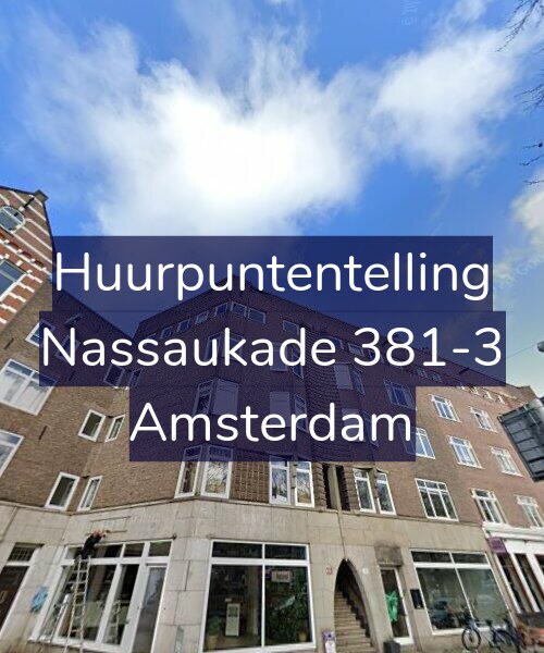 Foto gevel Huurpuntentelling voor Nassaukade 381-3, Amsterdam