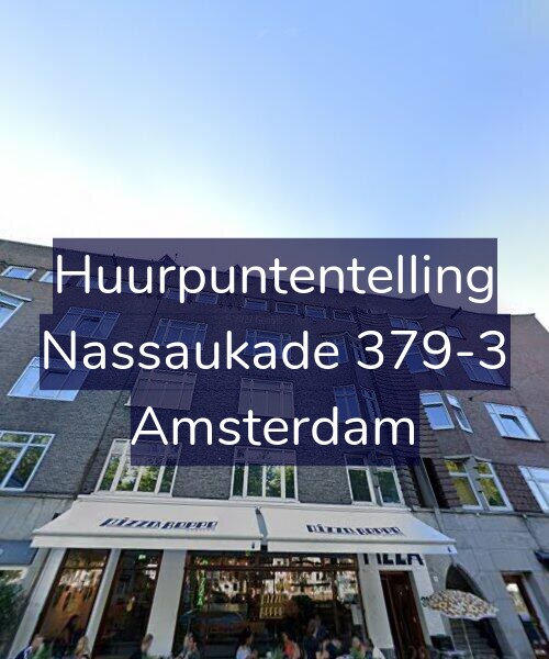 Foto gevel Huurpuntentelling voor Nassaukade 379-3, Amsterdam