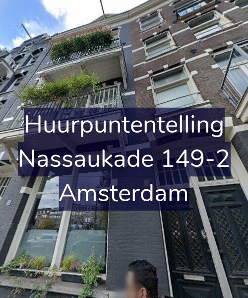 Foto gevel Huurpuntentelling voor Nassaukade 149-2, Amsterdam