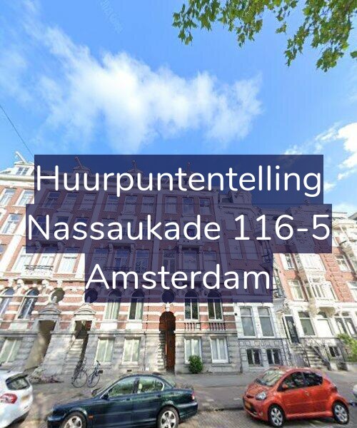 Foto gevel Huurpuntentelling voor Nassaukade 116-5, Amsterdam