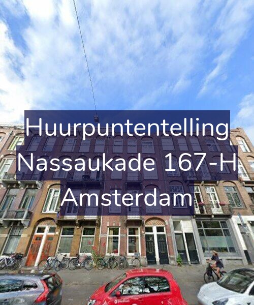 Foto gevel Huurpuntentelling voor Nassaukade 167-H, Amsterdam
