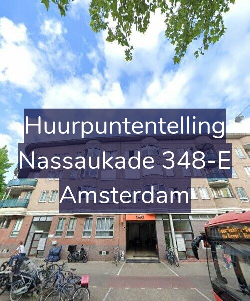 Foto gevel Huurpuntentelling voor Nassaukade 348-E, Amsterdam
