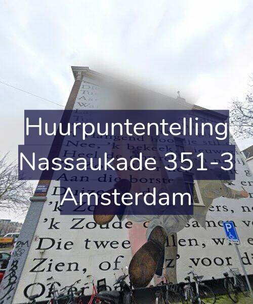 Foto gevel Huurpuntentelling voor Nassaukade 351-3, Amsterdam