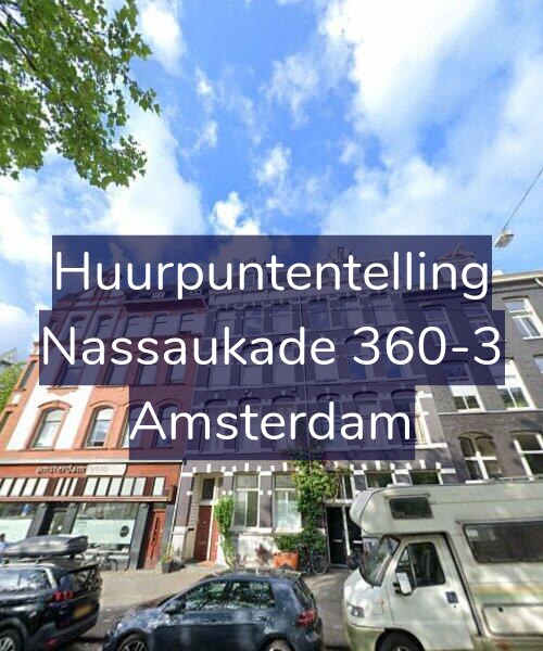 Foto gevel Huurpuntentelling voor Nassaukade 360-3, Amsterdam