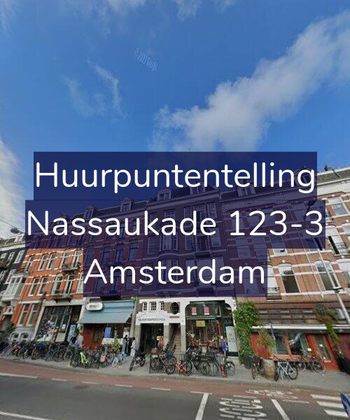 Foto gevel Huurpuntentelling voor Nassaukade 123-3, Amsterdam