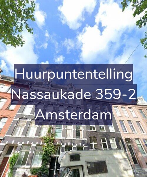 Foto gevel Huurpuntentelling voor Nassaukade 359-2, Amsterdam
