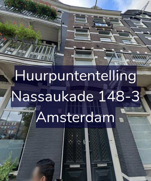 Foto gevel Huurpuntentelling voor Nassaukade 148-3, Amsterdam
