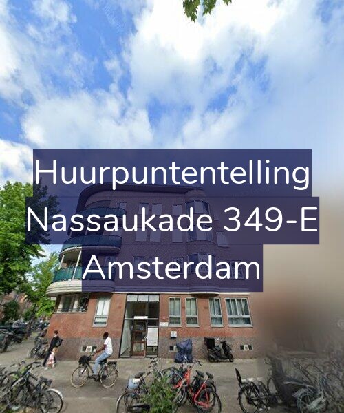 Foto gevel Huurpuntentelling voor Nassaukade 349-E, Amsterdam