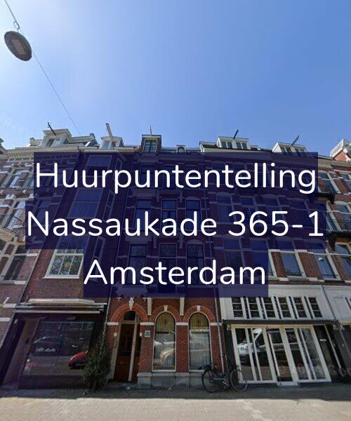 Foto gevel Huurpuntentelling voor Nassaukade 365-1, Amsterdam