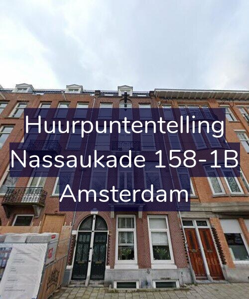 Foto gevel Huurpuntentelling voor Nassaukade 158-1B, Amsterdam