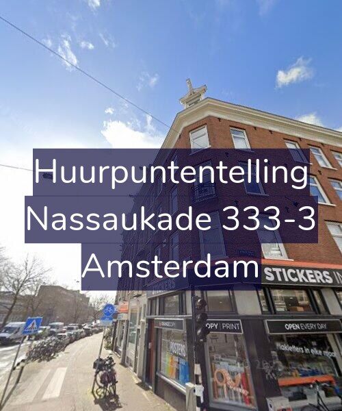 Foto gevel Huurpuntentelling voor Nassaukade 333-3, Amsterdam